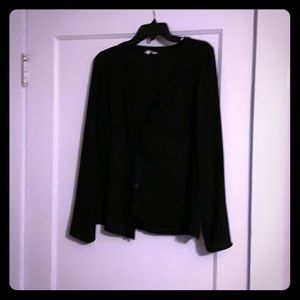 Black button blouse